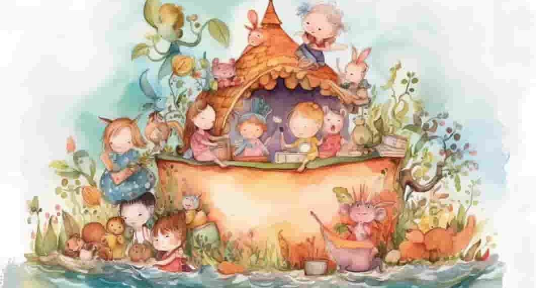 watercolor party island-min