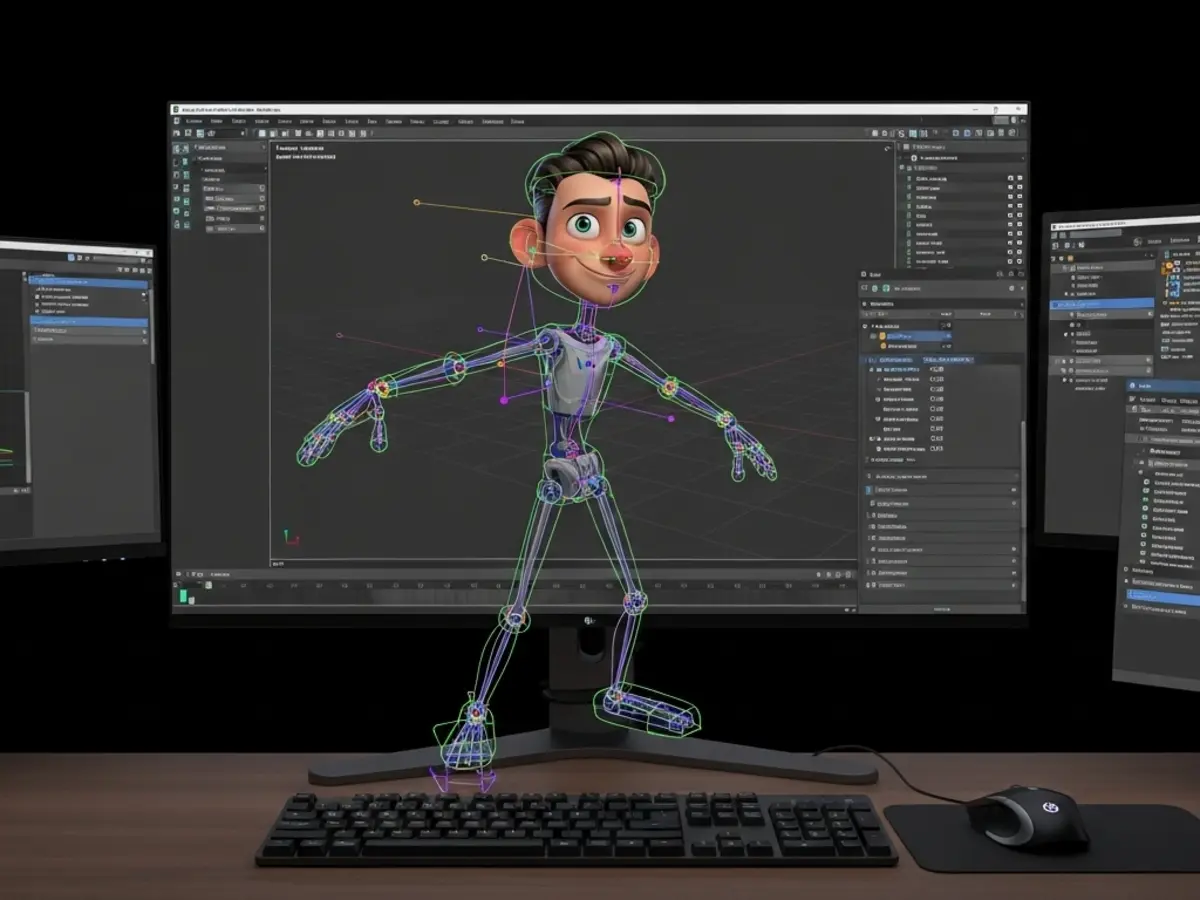 3D animation production workspace
